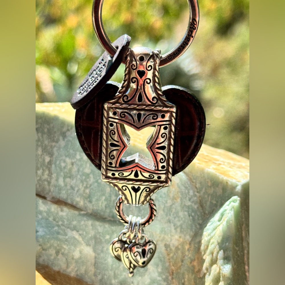 Brighton “One World” Heart Keychain